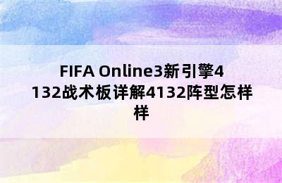 FIFA Online3新引擎4132战术板详解4132阵型怎样样